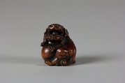 Netsuke of Lion, Wood, Japan