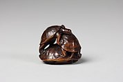 Netsuke of Three Turtles, Wood, Japan