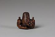 Netsuke of Owl, Wood, Japan