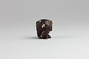 Netsuke, Wood inlaid with ivory and mother-of-pearl, Japan