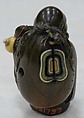 Netsuke of Hotei with Bag and Gourd, Wood, Japan