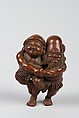 Netsuke of Two Figures, Wood, Japan