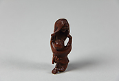 Netsuke of Ghost and Man on His Knees, Wood, Japan