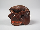 Netsuke of Mask Maker, Wood, Japan