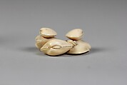 Netsuke of Clam Shells, Formerly Attributed to Garaku (Japanese, active second half of the 18th century), Ivory, Japan