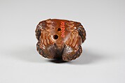 Netsuke of Frog, Wood, Japan