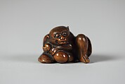 Netsuke of Monkey, Wood, Japan