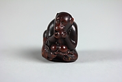 Netsuke of Monkey, Wood, Japan