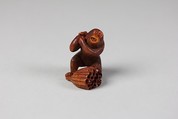 Netsuke of Monkey, Wood, Japan