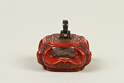 Netsuke, Red lacquer, Japan