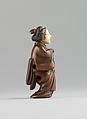 Netsuke of Female Figure, Wood, ivory, Japan