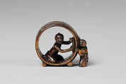 Netsuke of Two Figures, Wood, Japan