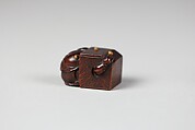 Netsuke of Demon with His Head in a Box, Wood, Japan
