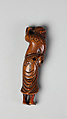 Netsuke of an Arhat, Wood, Japan