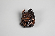 Netsuke of Demon Mask, Wood, Japan