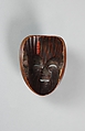 Netsuke of Noh Mask; Shōjō, Wood-dark brown, Japan
