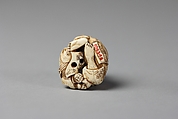 Netsuke of Ebisu, Ivory, Japan