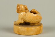 Netsuke of Dog, Ivory, Japan