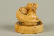 Netsuke of Dog, Ivory, Japan