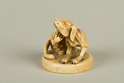 Netsuke of Dog, Ivory, Japan