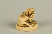 Netsuke of Dog, Ivory, Japan