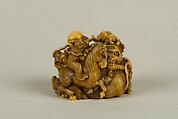 Netsuke of Group of Animals, Ivory, Japan