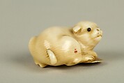 Netsuke of Dog, Ivory, Japan