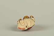 Netsuke of Shakkyō Dancer, Ivory with gold, silver, and color hiramaki-e, Japan