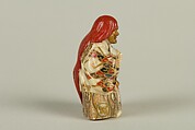 Netsuke of Shakkyō Dancer, Ivory with gold, silver, and color hiramaki-e, Japan
