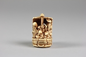 Netsuke of Pleasure Boat (Takarabune), Ivory, Japan