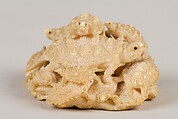 Netsuke of Group of Turtles, Ivory, Japan