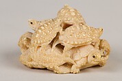 Netsuke of Group of Turtles, Ivory, Japan