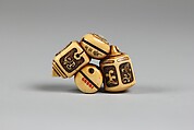 Netsuke of Four Bells, Ivory, Japan