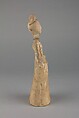 Figure of a standing woman, Earthenware with pigments, China