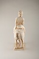 Horse and rider, Earthenware with traces of pigment, China