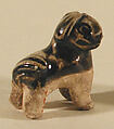 Dog, Earthenware with brown glaze, China