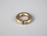 Earring, Metal plated with electrum, Japan