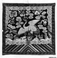 Rank Badge with White Crane, Silk, China