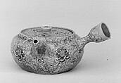 Teapot, Pottery decorated in colored enamels (Zuishi ware), Japan