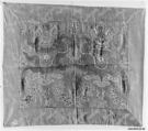 Panel, Silk, metallic thread;  bordered with silk;  lined with cotton, China