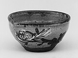 Bowl, Pottery with designs in underglaze blue and white, overglaze red (Kyoto ware), Japan