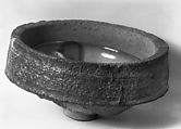 Bowl within Sagger, Pottery (hard Jun type), China