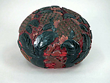 Box with cover, Red lacquer, china
