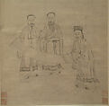 The Three Scholars, Unidentified artist, Hanging scroll; ink on paper, China