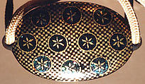 Case (Inrō) with Design of Various Brocade Patterns, Lacquer, roiro, fundame, aogai, gold foil; Interior: fundame and decoration, Japan