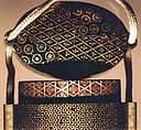 Case (Inrō) with Design of Various Brocade Patterns, Lacquer, roiro, fundame, aogai, gold foil; Interior: fundame and decoration, Japan