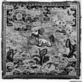 Rank Badge with Bear, Silk and gold, China