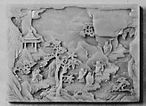 Table screen with land of immortals, Jade (nephrite), China