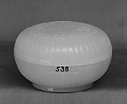 Covered box from an incense set, Jade (nephrite), China