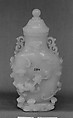 Archaic-style vessel with dragon, Jade (nephrite), China